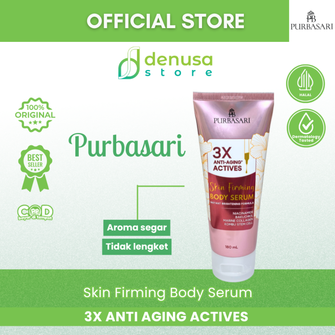 PURBASARI 3X Anti Aging Actives Skin Firming Body Serum 180 ml
