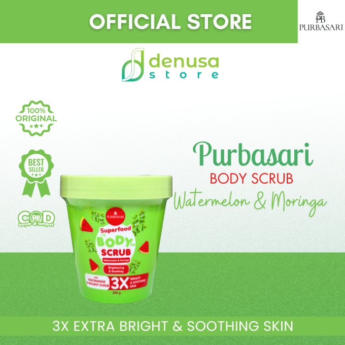 PURBASARI Superfood Watermelon n Moringa Body Scrub 200 g