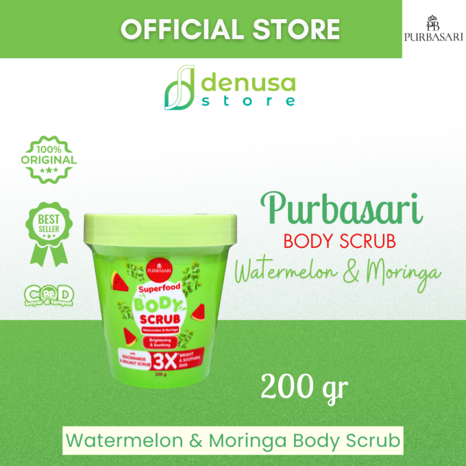 PURBASARI Superfood Watermelon n Moringa Body Scrub 200 g