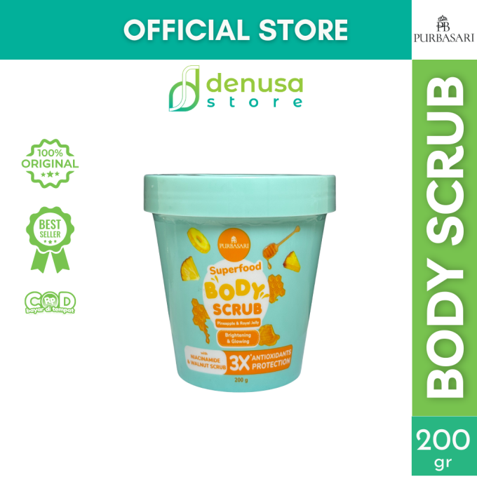 PURBASARI Superfood Pineapple n Royal Jelly Body Scrub 200 g