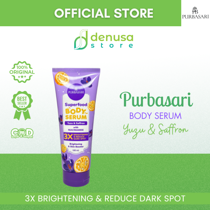 PURBASARI Superfood Yuzu n Saffron Body Serum 180 ml