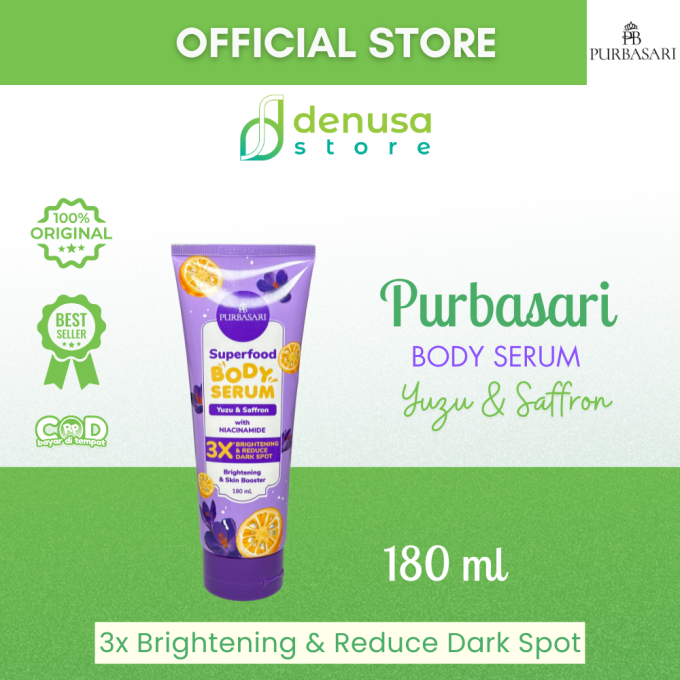 PURBASARI Superfood Yuzu n Saffron Body Serum 180 ml