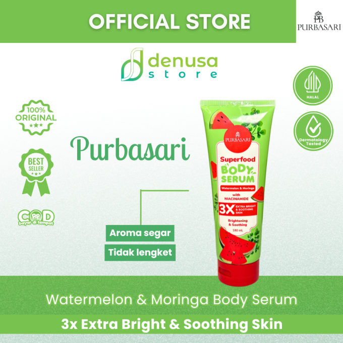 PURBASARI Superfood Watermelon n Moringa Body Serum 180 ml