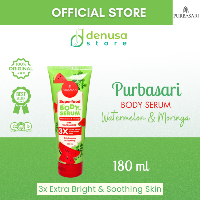 PURBASARI Superfood Watermelon n Moringa Body Serum 180 ml