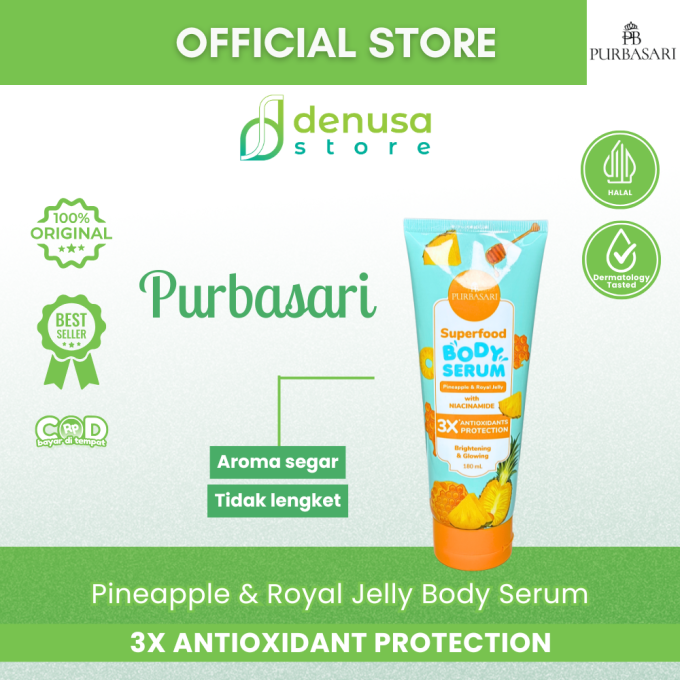 PURBASARI Superfood Pineapple n Royal Jelly Body Serum 180 ml