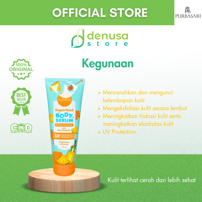 PURBASARI Superfood Pineapple n Royal Jelly Body Serum 180 ml