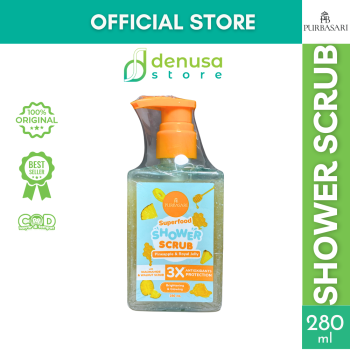 PURBASARI Superfood Pineapple n Royal Jelly Shower Scrub 280 ml