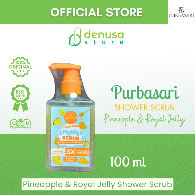 PURBASARI Superfood Pineapple n Royal Jelly Shower Scrub 280 ml