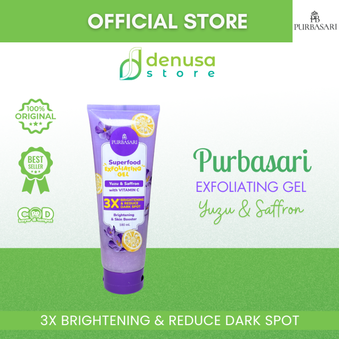 PURBASARI Superfood Yuzu n Saffron Exfoliating Gel 180 ml