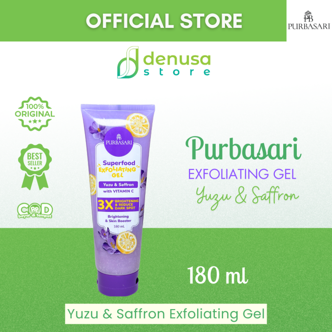 PURBASARI Superfood Yuzu n Saffron Exfoliating Gel 180 ml