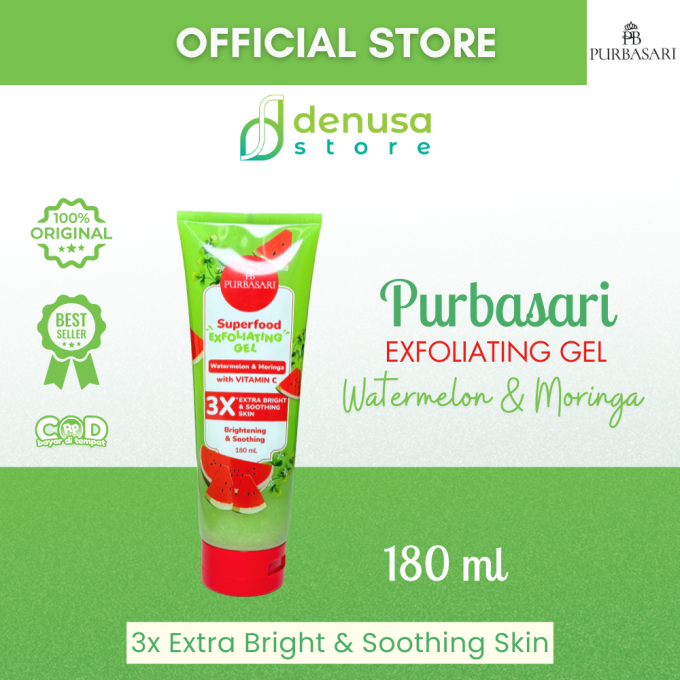 PURBASARI Superfood Watermelon n Moringa Exfoliating Gel 180 ml