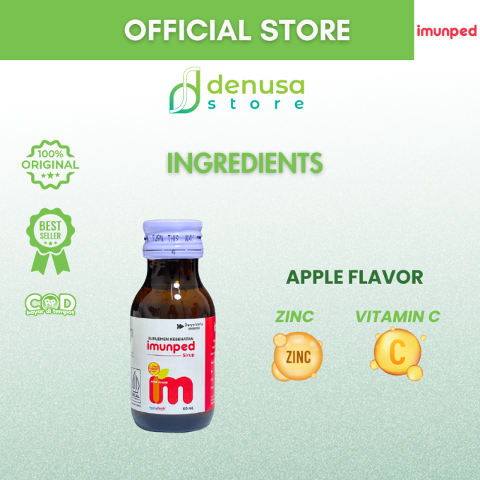 IMUNPED Sirup Apple Flavor 60 ml