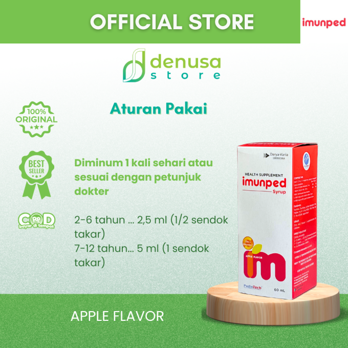 IMUNPED Sirup Apple Flavor 60 ml