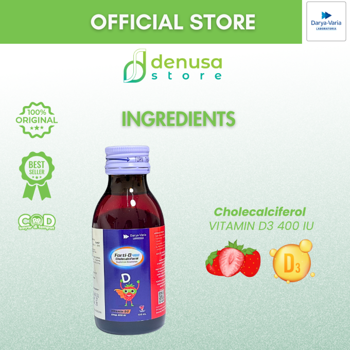 FORTI-D 400 IU Cholecalciferol Vitamin D3 Sirup 100 ml
