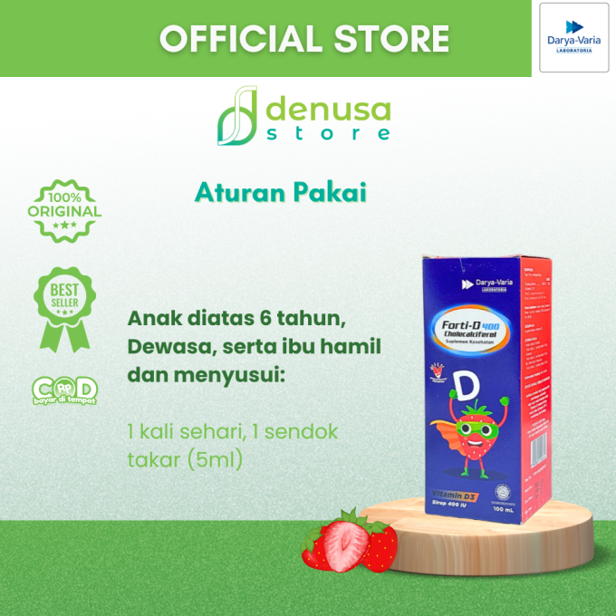 FORTI-D 400 IU Cholecalciferol Vitamin D3 Sirup 100 ml