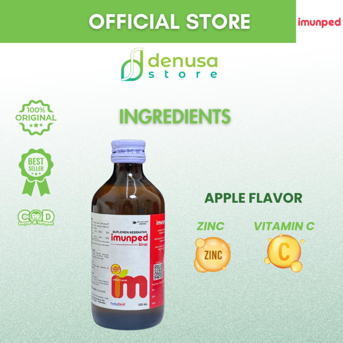 IMUNPED Sirup Apple Flavor 120 ml