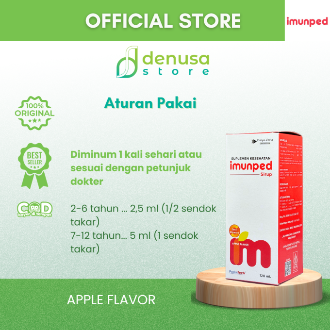 IMUNPED Sirup Apple Flavor 120 ml