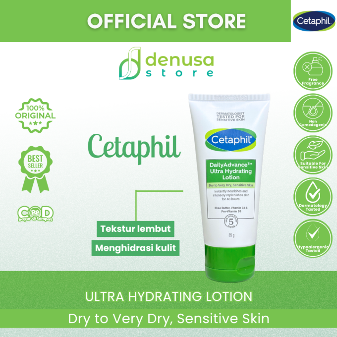 CETAPHIL DailyAdvance Ultra Hydrating Lotion Dry to Very Dry, Sensitive Skin 85 g