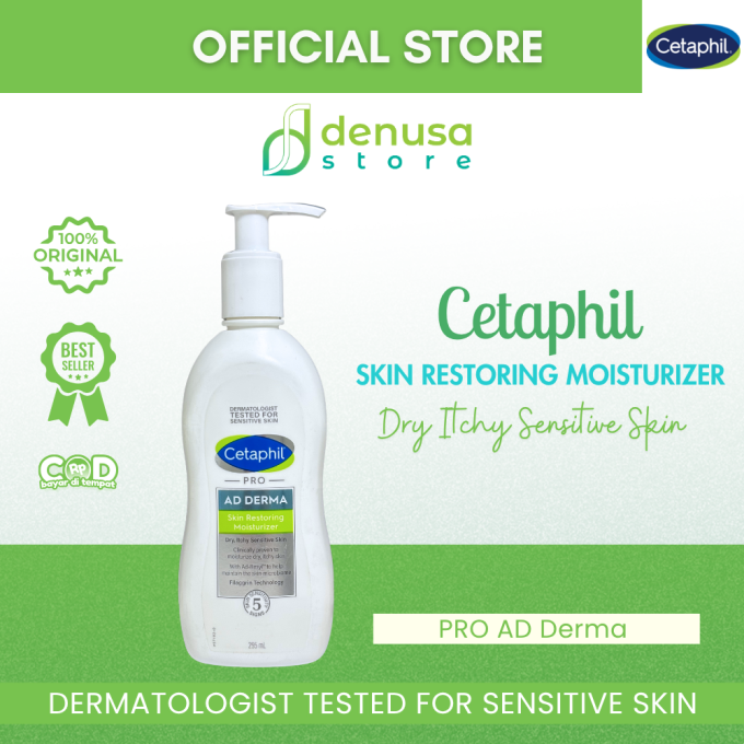 CETAPHIL PRO Ad Derma Skin Restoring Moisturizer Dry Itchy Sensitive Skin 295 ml