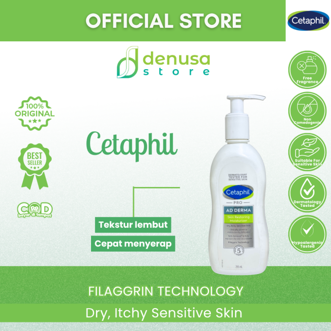 CETAPHIL PRO Ad Derma Skin Restoring Moisturizer Dry Itchy Sensitive Skin 295 ml