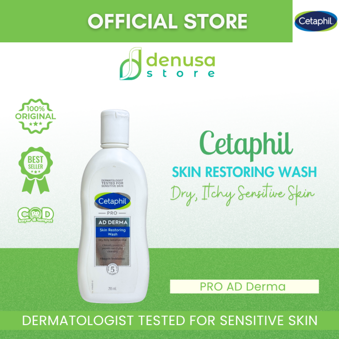 CETAPHIL PRO Ad Derma Skin Restoring Wash Dry Itchy Sensitive Skin 295 ml