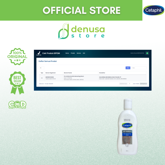 CETAPHIL PRO Ad Derma Skin Restoring Wash Dry Itchy Sensitive Skin 295 ml