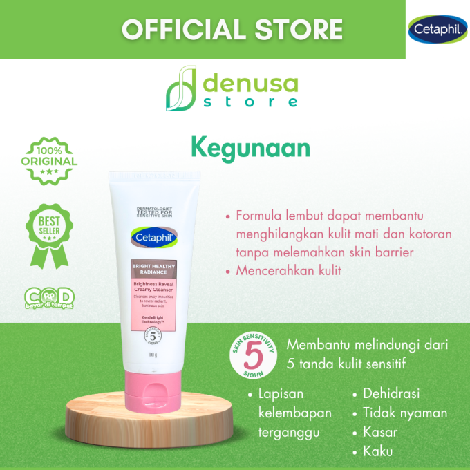CETAPHIL Bright Healthy Radiance Brightness Reveal Creamy Cleanser 100 g