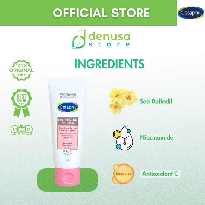 CETAPHIL Bright Healthy Radiance Brightness Reveal Creamy Cleanser 100 g