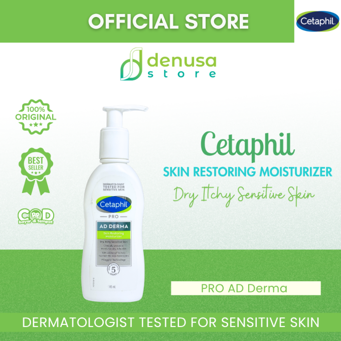 CETAPHIL PRO Ad Derma Skin Restoring Moisturizer Dry Itchy Sensitive Skin 145 ml