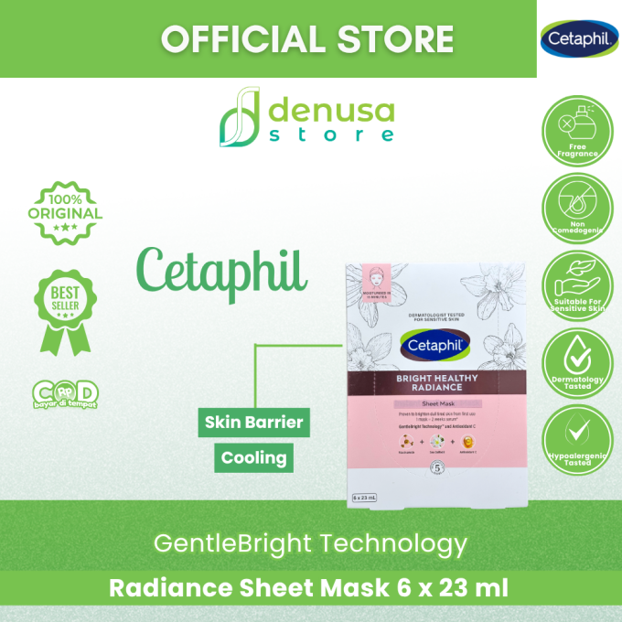 CETAPHIL Bright Healthy Radiance Sheet Mask 6 x 23 ml
