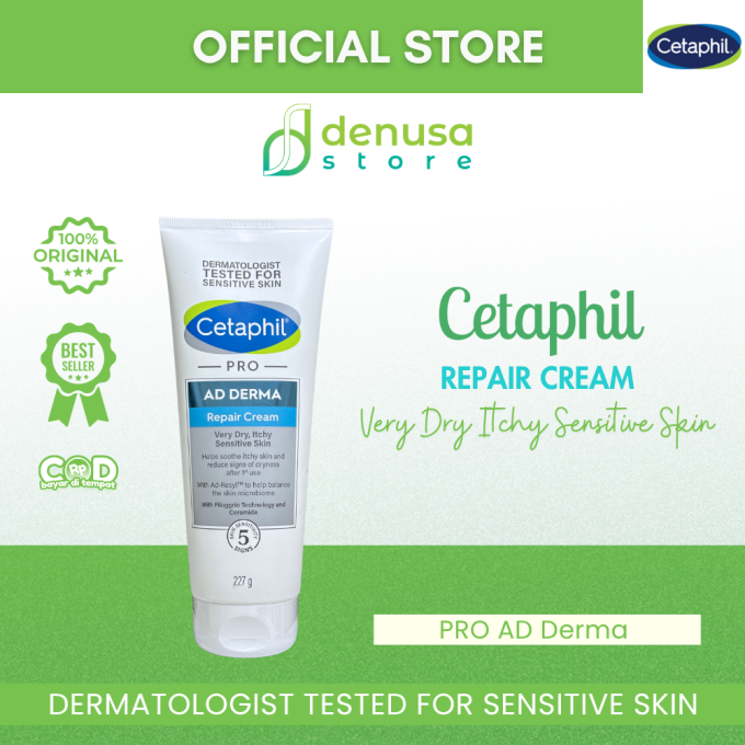 CETAPHIL PRO Ad Derma Repair Cream Very Dry Itchy Sensitive Skin 227 g