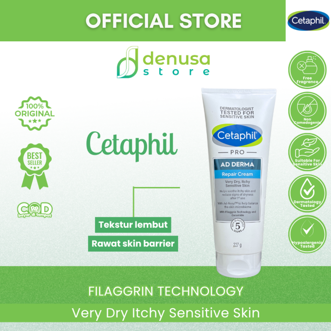 CETAPHIL PRO Ad Derma Repair Cream Very Dry Itchy Sensitive Skin 227 g