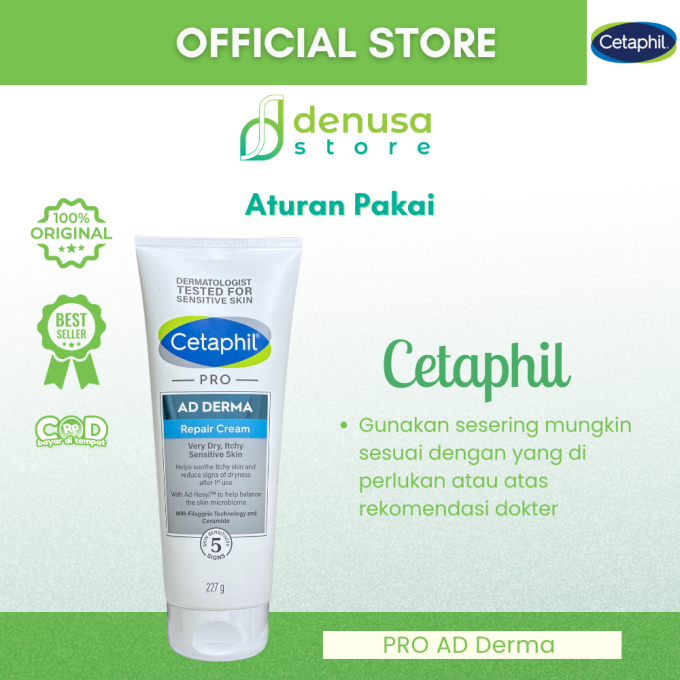 CETAPHIL PRO Ad Derma Repair Cream Very Dry Itchy Sensitive Skin 227 g