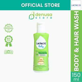 LACTACYD Baby Body n Hair Wash Extra Milky 150 ml
