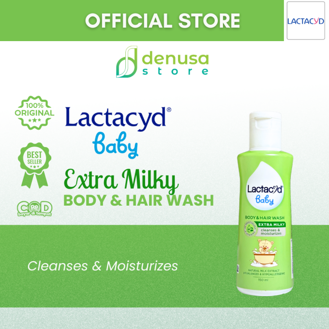 LACTACYD Baby Body n Hair Wash Extra Milky 150 ml