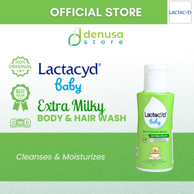 LACTACYD Baby Body n Hair Wash Extra Milky 60 ml