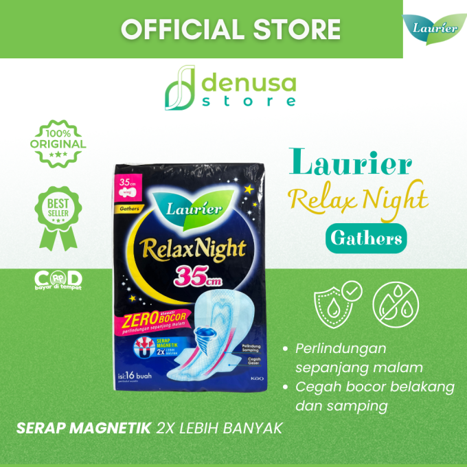 LAURIER Relax Night Wing Gathers 35cm isi 16