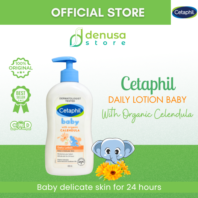 CETAPHIL Baby With Organic Calendula Daily Lotion Babys Delicate Skin 400 ml