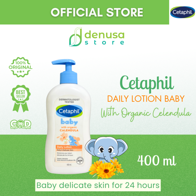 CETAPHIL Baby With Organic Calendula Daily Lotion Babys Delicate Skin 400 ml