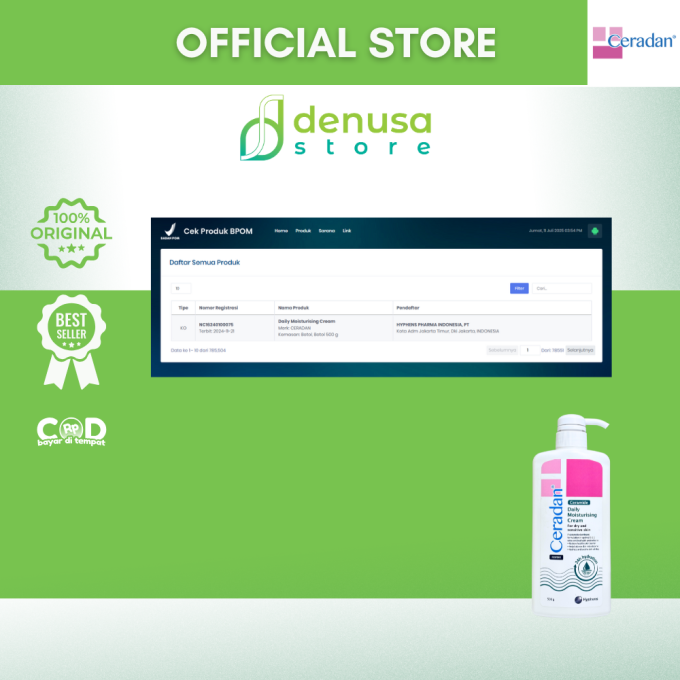 CERADAN Ceramide Daily Moisturising Cream Restore 500g
