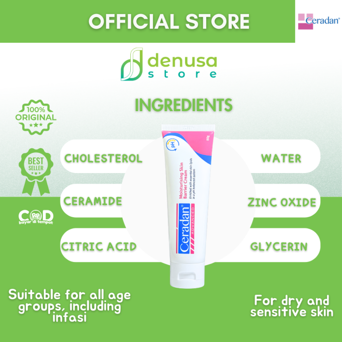 CERADAN Advanced Moisturising Skin Barrier Cream 80g