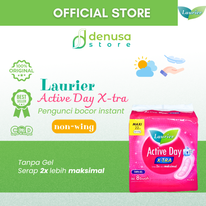 LAURIER Active Day X-tra Non Wing Maxi 22cm isi 8