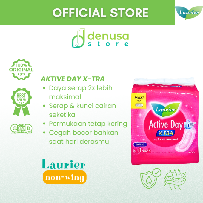 LAURIER Active Day X-tra Non Wing Maxi 22cm isi 8