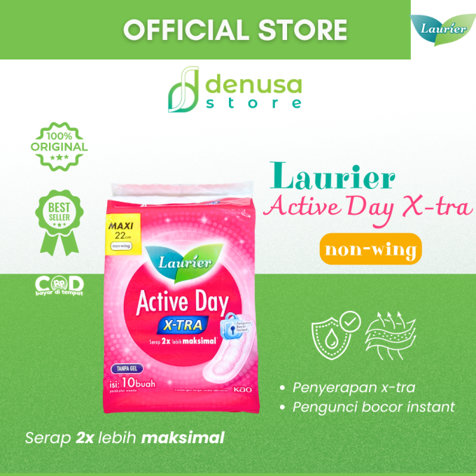 LAURIER Active Day X-tra Non Wing Maxi 22cm isi 10
