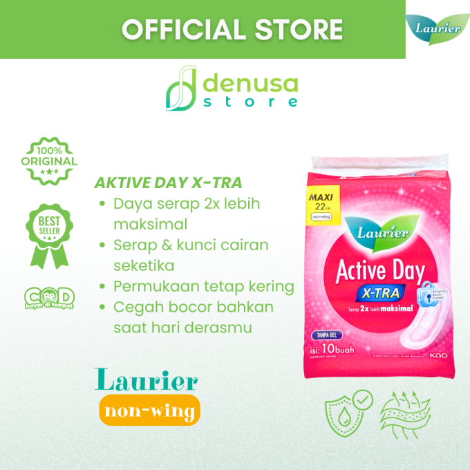 LAURIER Active Day X-tra Non Wing Maxi 22cm isi 10