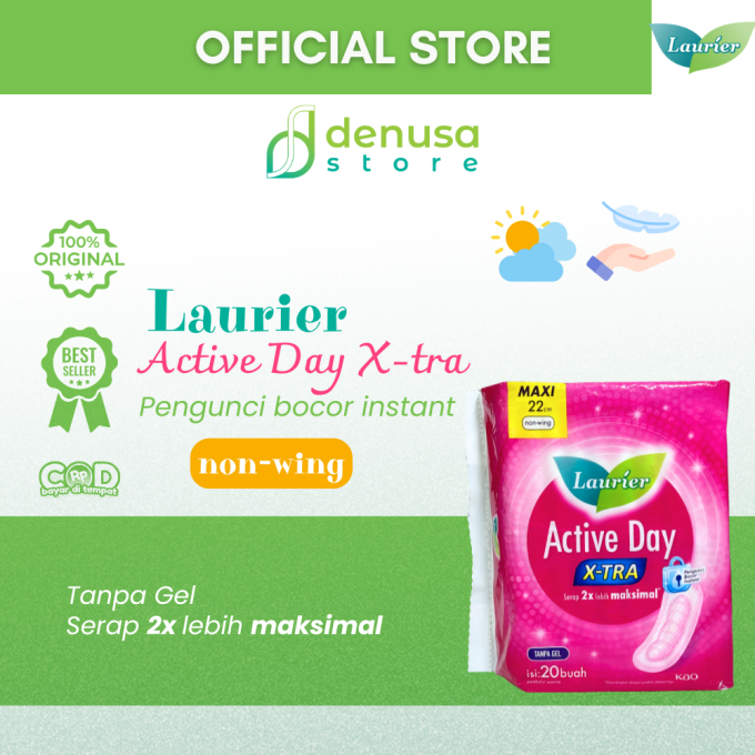 LAURIER Active Day X-tra Non Wing Maxi 22cm isi 20