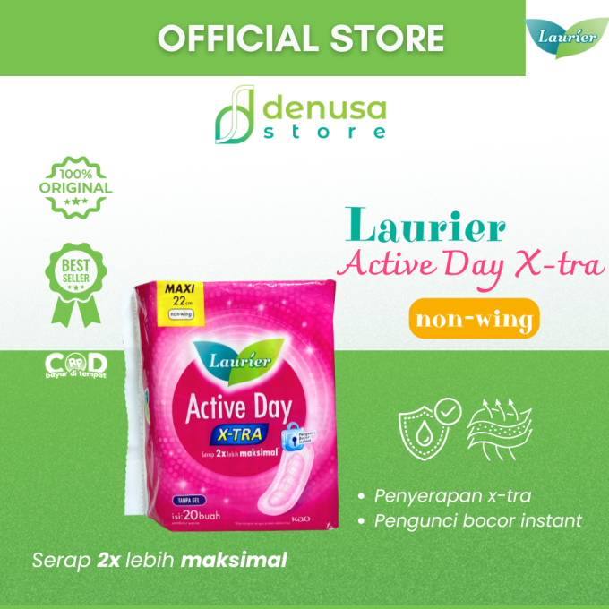 LAURIER Active Day X-tra Non Wing Maxi 22cm isi 20