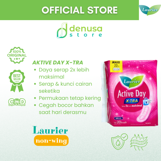 LAURIER Active Day X-tra Non Wing Maxi 22cm isi 20