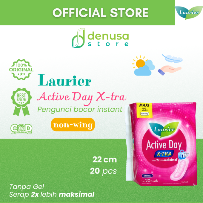 LAURIER Active Day X-tra Non Wing Maxi 22cm isi 20