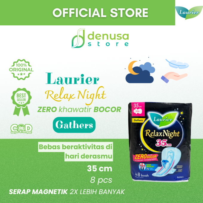 LAURIER Relax Night Wing Gathers 35cm isi 8